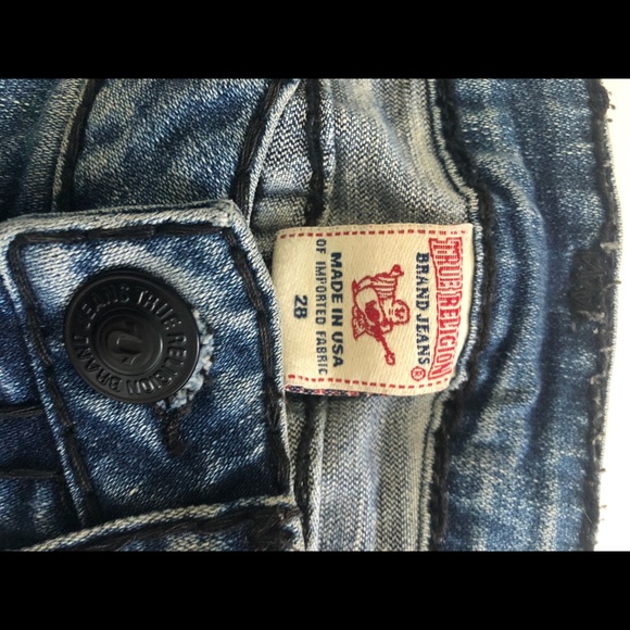 True Religion Jeans rn 112790 Ca30427 Blue Size 28 - Picture 3 of 11